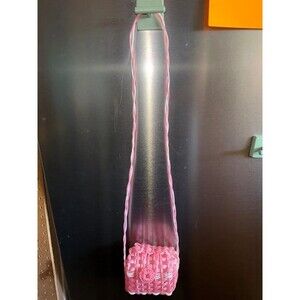Pink and white plastic Purse